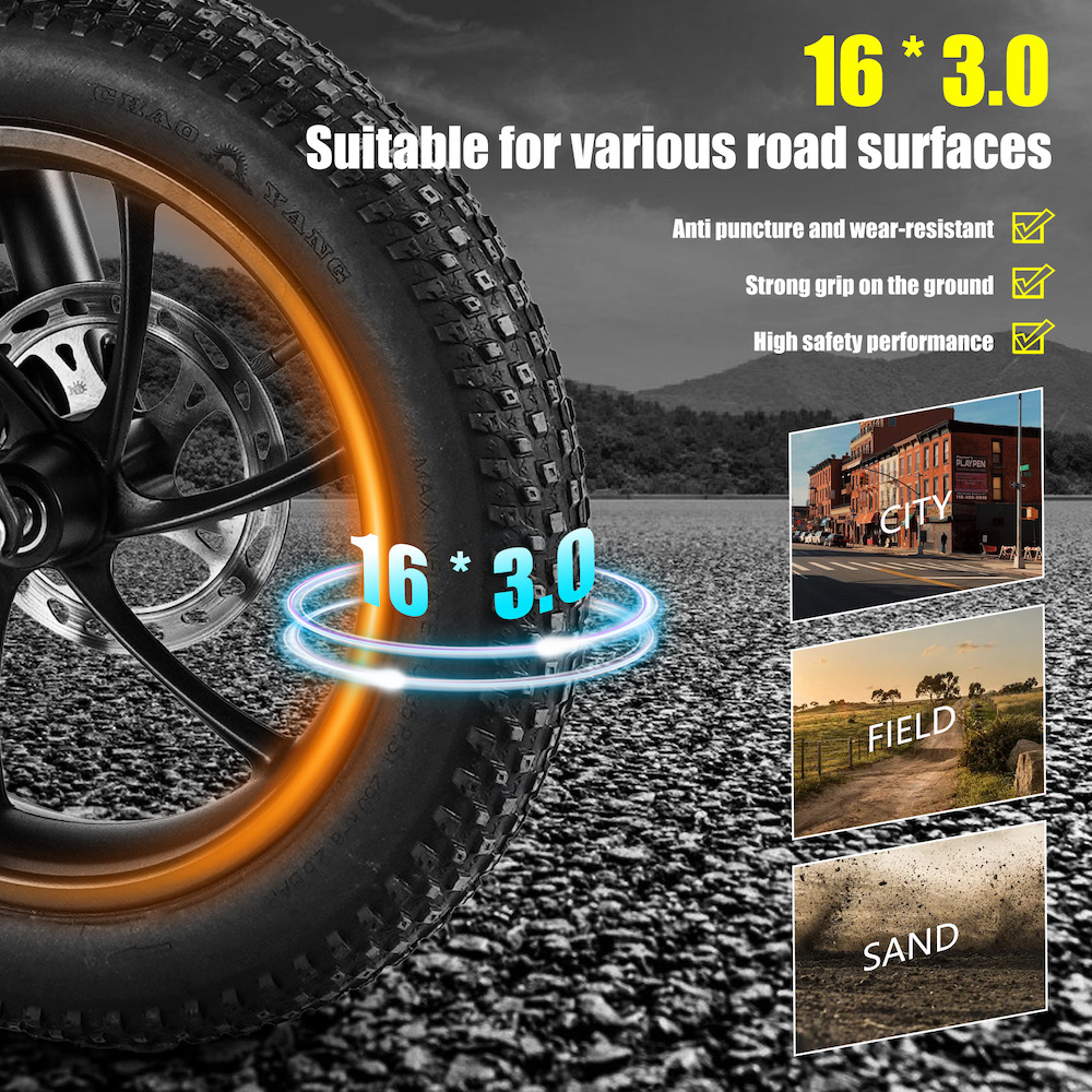 16 CMACEWHEEL AC16 FOLDING EBIKE