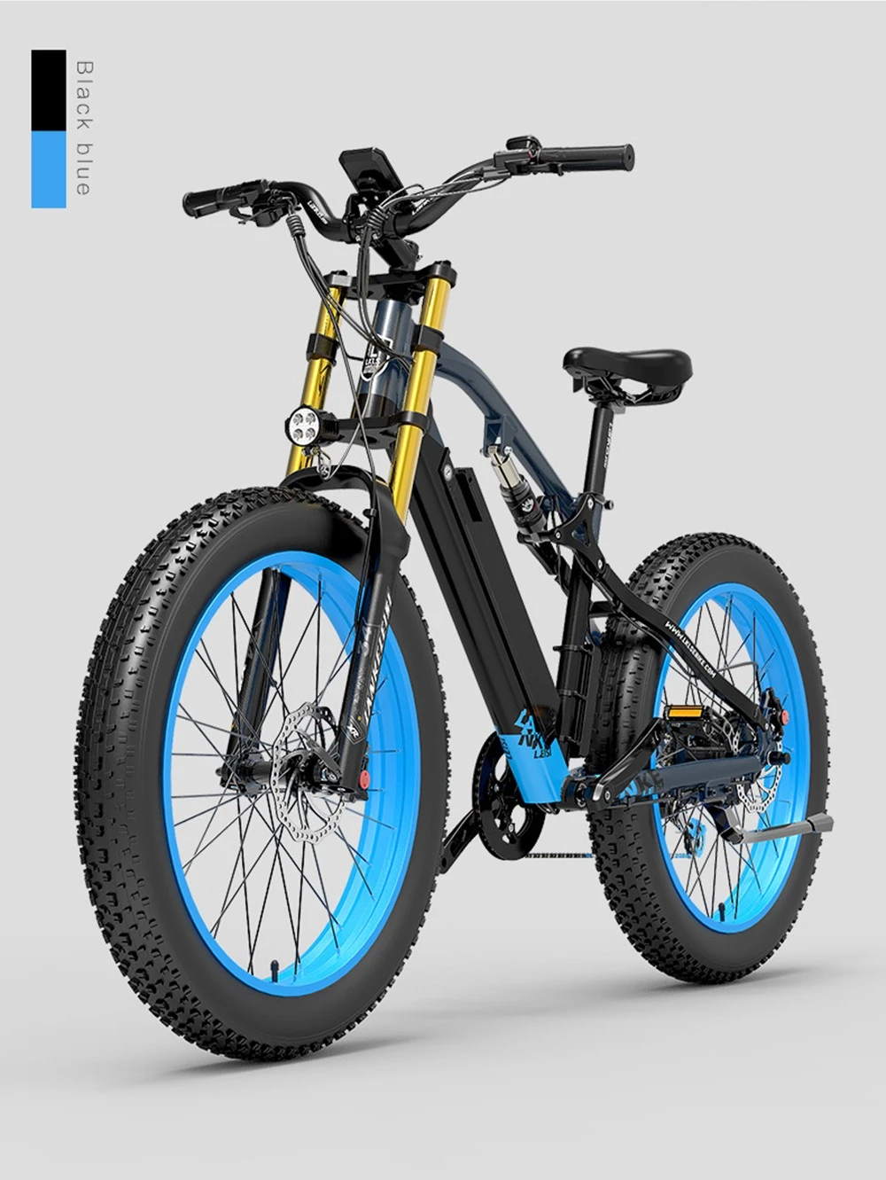 LANKELEISI RV700 16Ah 48V 1000W Electric Bicycle 26inch 42km/h Max speed Max Load 150kg