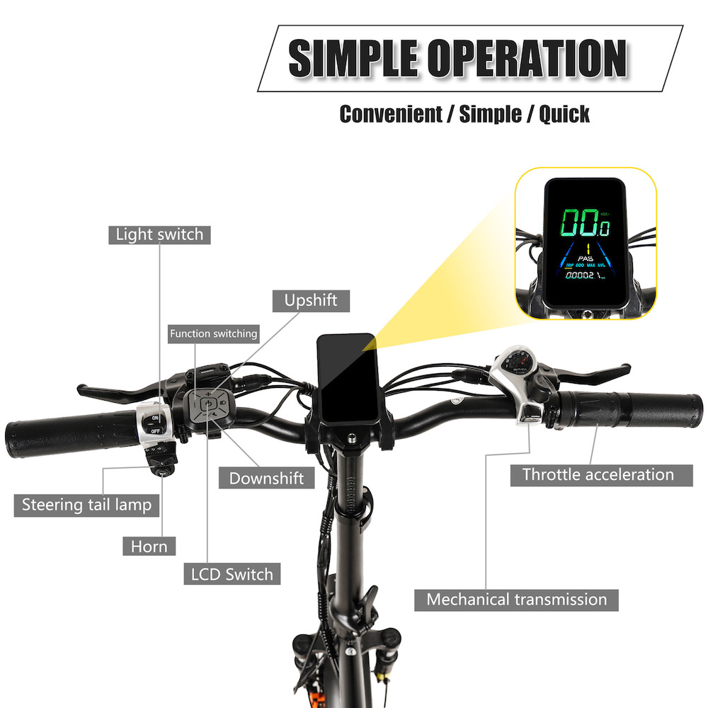 6 COLOR LCD ELECTRIC BIKE