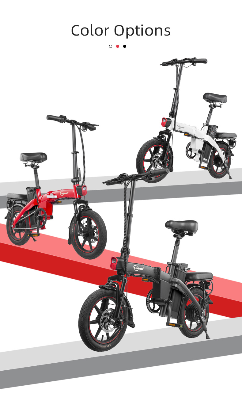DYU A5 Standard Folding Moped Electric Bike 14inch 25km/h Speed 40km Mileage Range Removable 7.5Ah Battery 350W Double Brake System Max Load 150kg - Black