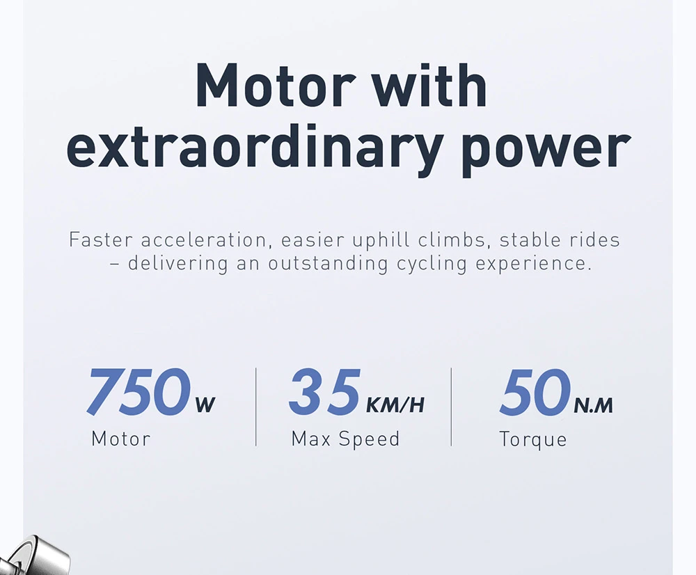 GUNAI GN27 Electric Bike, 750W Motor, 48V 10.4Ah Battery, Torque Sensor, 27.5-inch Tires, 35km/h Max Speed, 70km Max Range, Shimano 7-speed, Disc Brake