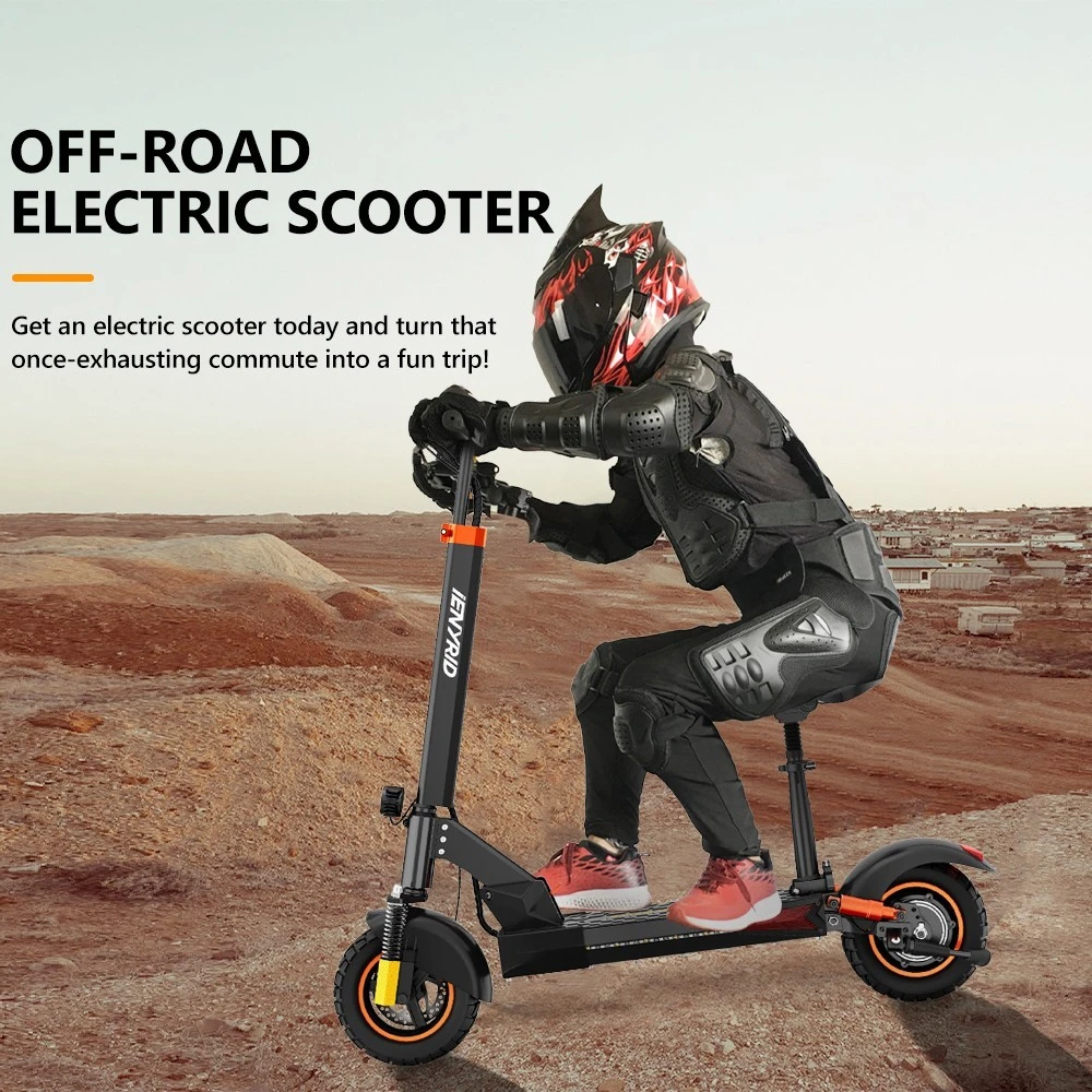 iENYRID M4 PRO S+ MAX Electric Scooter 10 Inch Off-Road Pneumatic Tires 800W Motor 45Km/h Max Speed 48V 20Ah Battery 75KM Range 150KG Max Load Dual Disc Brakes