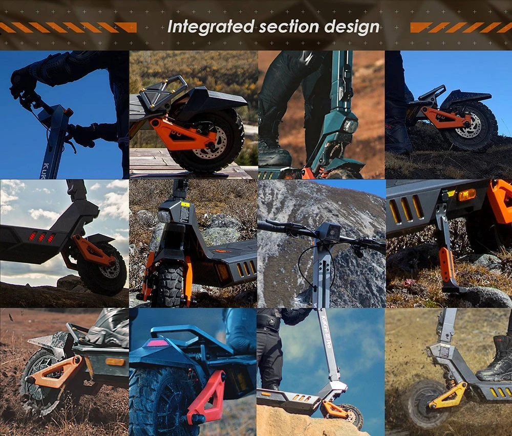 KuKirin G1 Pro Folding Electric Scooter, 10-inch Pneumatic Tire, 2*800W Motor, 48V 20.8Ah Battery, 55km Max Speed, 70km Range, Disc Brake, Ambient Lights