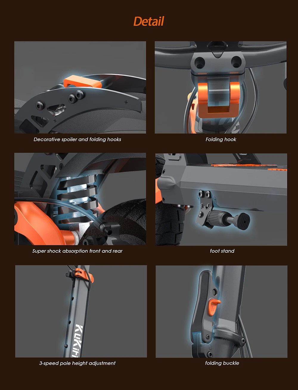 KuKirin G2 Pro Electric Scooter 600W Motor 48V 15Ah Battery 3 Speeds 120kg Load Front and Rear Disc Brakes