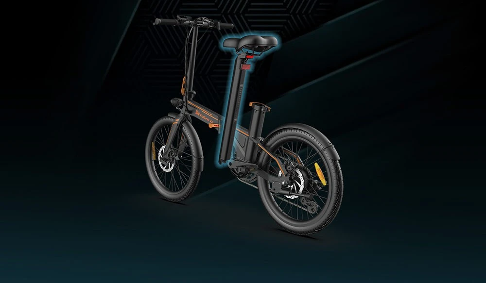 KuKirin V2 City E-bike Foldable 20'' Pneumatic Tires 36V 7.5Ah Removable Battery 430W Motor 25km/h Max Speed 120kg Load