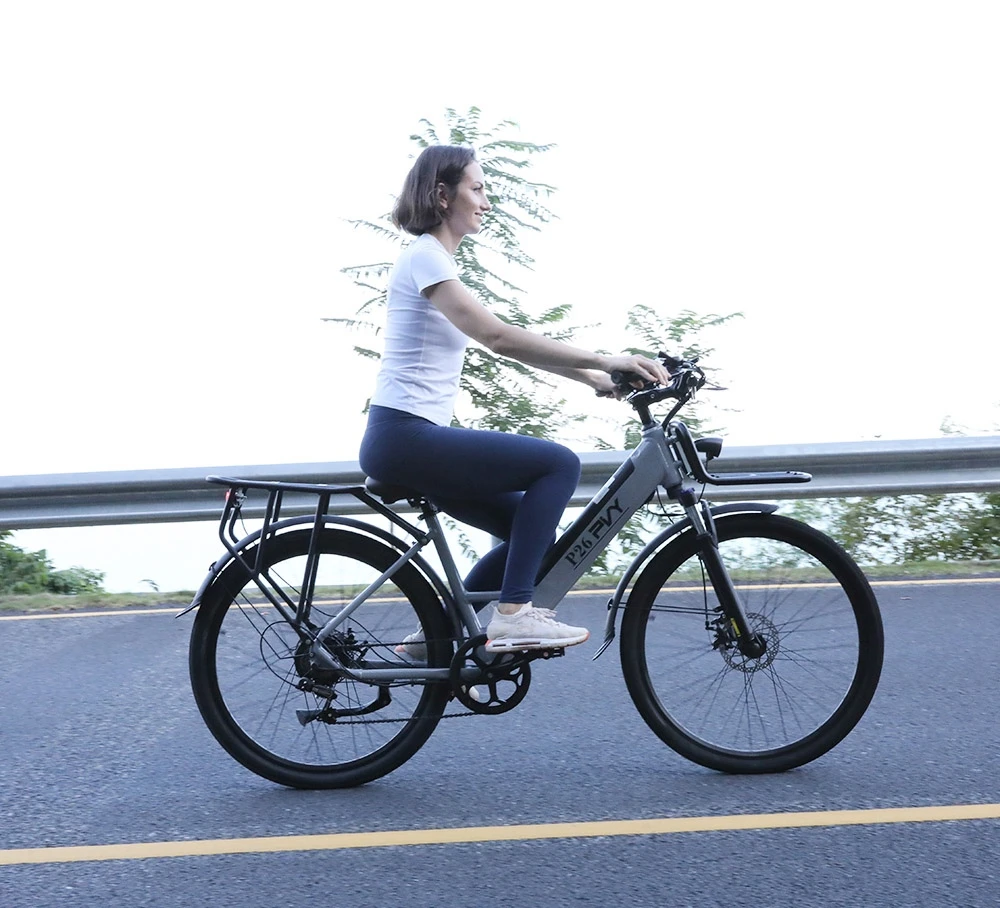 PVY P26 Electric Bike, 27.5-inch Tires 750W Motor 48V 11.6AH Battery 100km Max Range Hydraulic Brake
