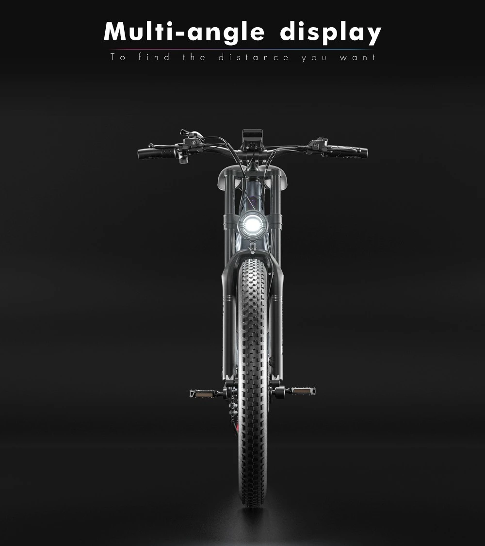 Shengmilo MX05 26 Inch Fat Tire Mountain E-Bike 500W Bafang Motor 42Km/h Max Speed 48V 15Ah LG Battery 60km Range Dual Oil Disc Brakes