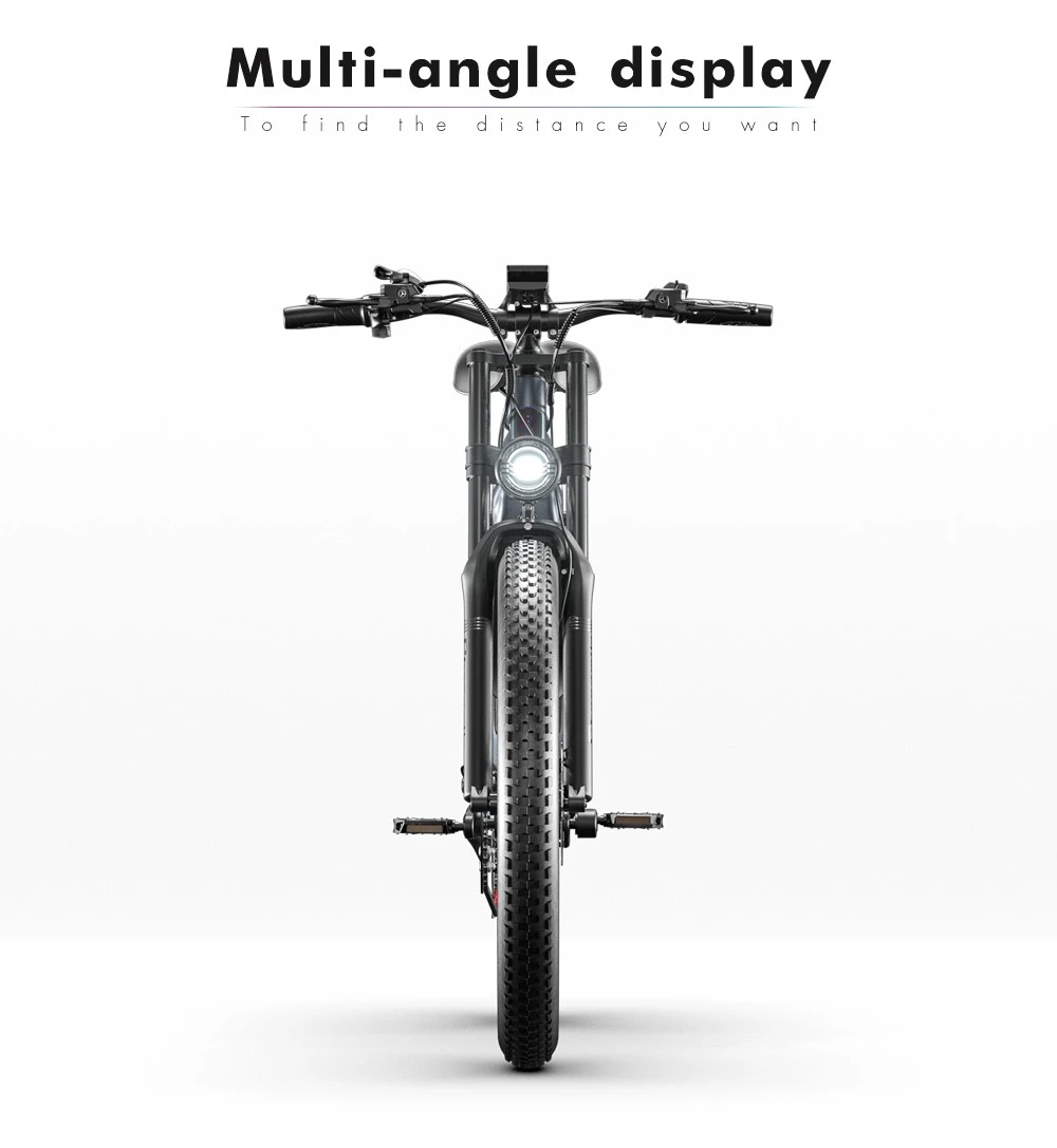Shengmilo MX05 26 Inch Fat Tire Mountain E-Bike 500W Bafang Motor 42Km/h Max Speed 48V 15Ah LG Battery 60km Range Dual Oil Disc Brakes