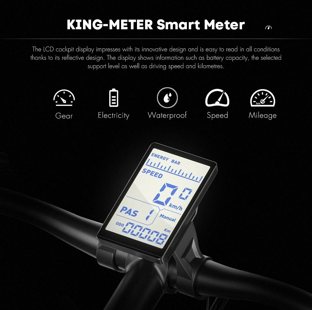 Shengmilo MX05 26 Inch Fat Tire Mountain E-Bike 500W Bafang Motor 42Km/h Max Speed 48V 15Ah LG Battery 60km Range Dual Oil Disc Brakes