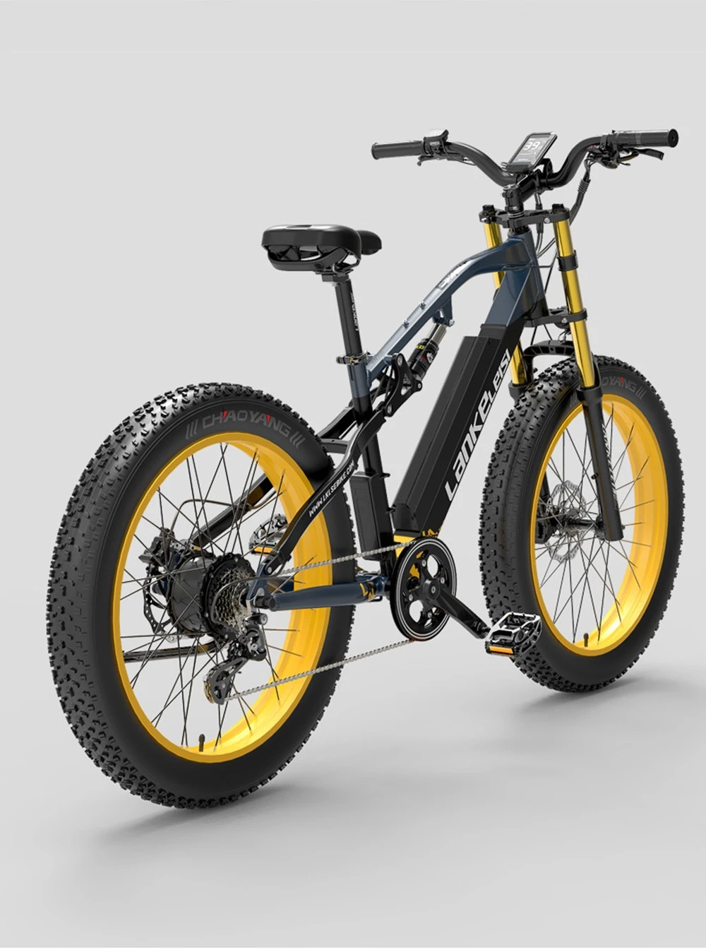 LANKELEISI RV700 16Ah 48V 1000W Electric Bicycle 26inch 42km/h Max speed Max Load 150kg