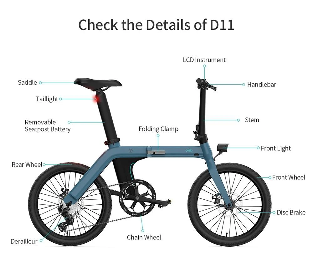 FIIDO D11 Electric Mountain Bike with mudguard and light Preorder14