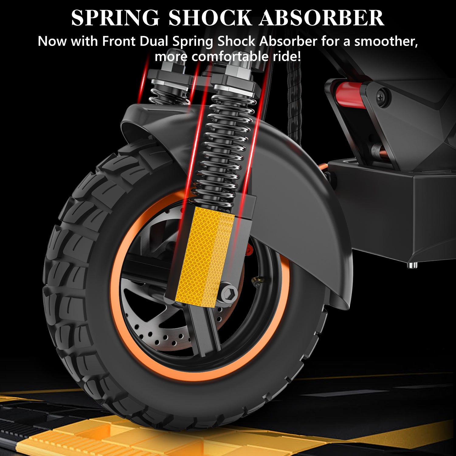 iENYRID M4 Pro S+ electric scooter with middle large color display, front and rear shock absorption
