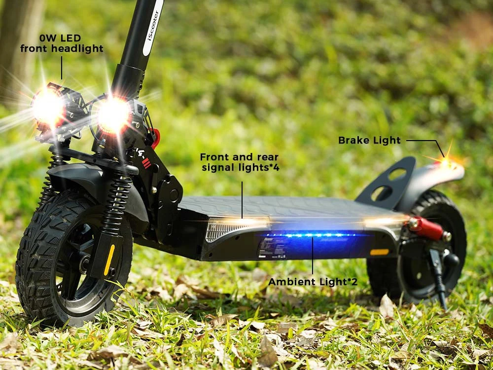 iScooter IX4 Electric Scooter 10'' Honeycomb Tires 800W Motor 45km/h Max Speed 48V 15Ah Battery 40-45km Range App Control