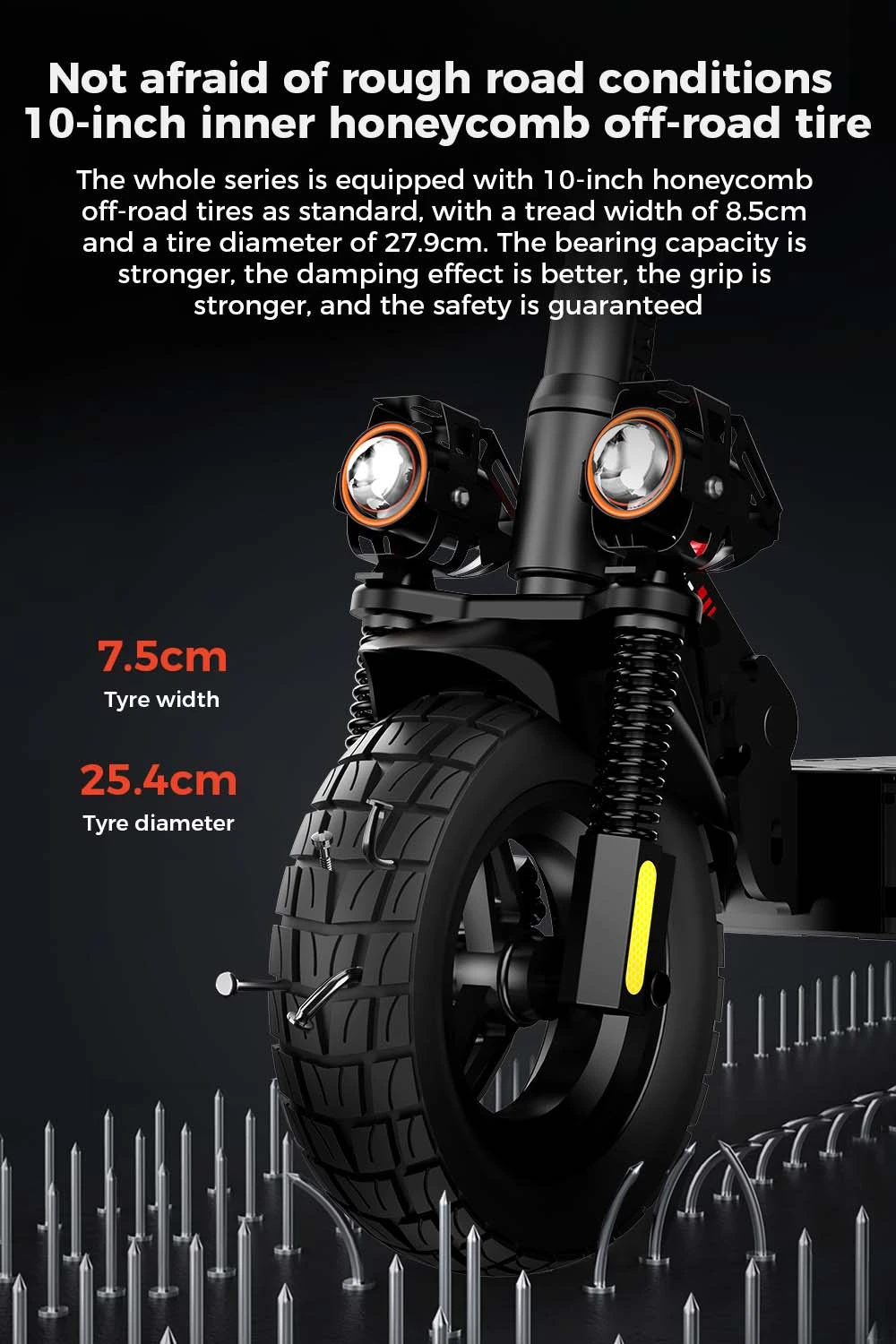 iScooter IX4 Electric Scooter 10'' Honeycomb Tires 800W Motor 45km/h Max Speed 48V 15Ah Battery 40-45km Range App Control
